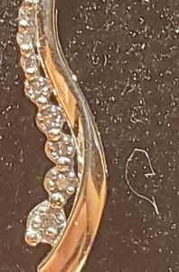 10k white gold italian diamond journey necklace